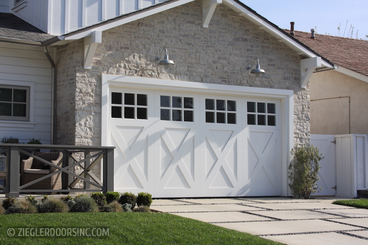 Farmhouse Wood Garage Doors Ziegler Doors Inc