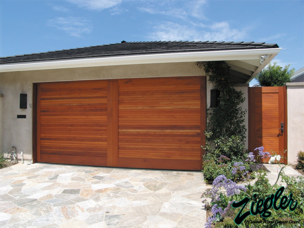 Riviera Modern Wood Garage Doors - Ziegler Doors, Inc.